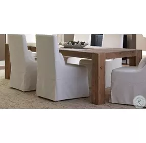 Aldan Brown Reclaimed Oak Extendable Dining Room Set