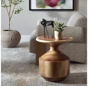 Monterey Brown Round Accent Table