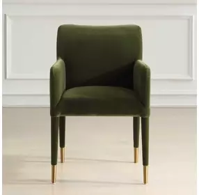Oakley Moss Upholstered Dining Arm Chair