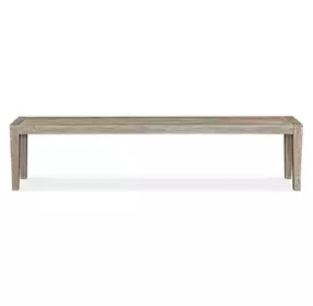 Arlington Cerused Wheat Outdoor Dining Bench