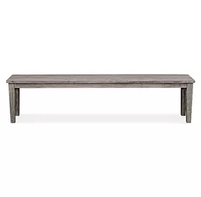 Belmont Weathered Dark Gray Outdoor Dining Bench