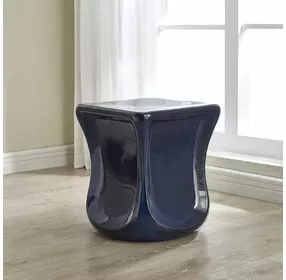 Kaz Deep Blue Outdoor Garden Stool
