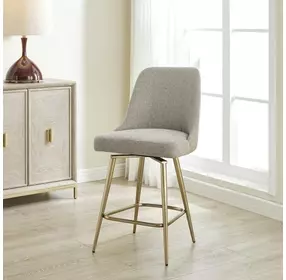 Fairmont Heathered Taupe Upholstered Counter Height Stool