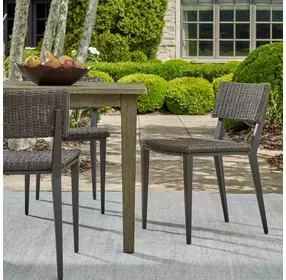 Hamilton Java Black and Textured Mocha Outdoor Dining Chair