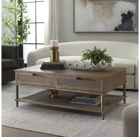 Oakley Soft Oak Stain Rectangular Coffee Table