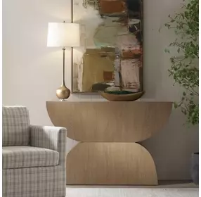 Alden Light Natural Rectangular Console Table