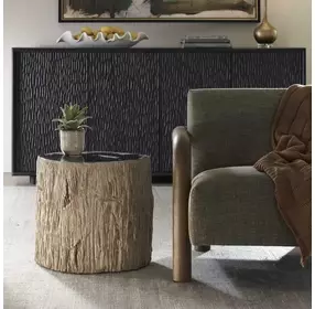 Somerset Brown and Black Free Form Accent Table