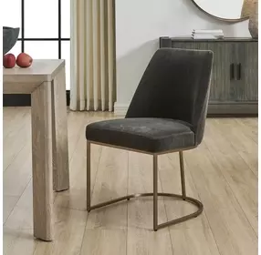 Somerset Charcoal Upholstered Dining Side Chair