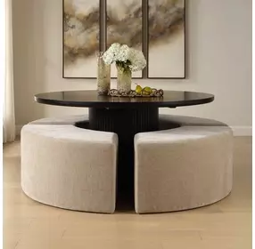 Fairmont Flax Upholstered Dining Bench
