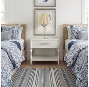 Langston Off White Rectangular Side Table