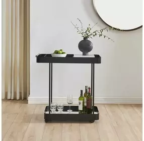 Vesper Black Bar Cart