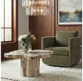 Carlisle Brown Free Form Coffee Table