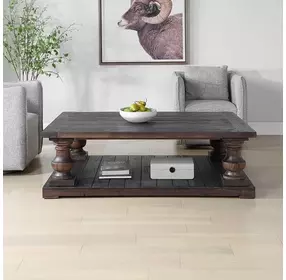 Fairmont Walnut Stain Rectangular Coffee Table