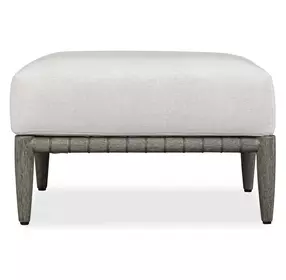 Grafton Oyster White Upholstered Outdoor Rectangular Ottoman