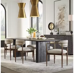 Hamilton Black 96" Rectangular Dining Table