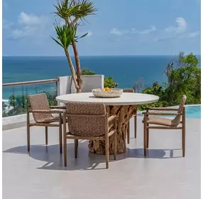 Prescott Driftwood Outdoor Dining Chair