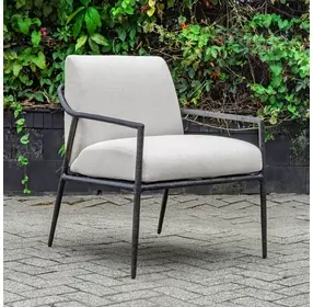 Somerset Oyster White Upholstered Outdoor Lounge Chair