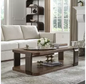 Prescott Dark Bronze Rectangular Coffee Table