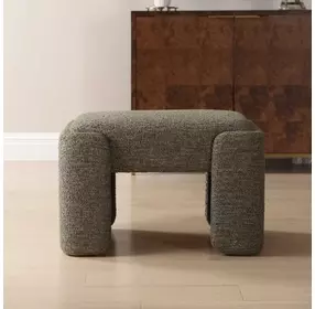 Langston Kale Green Upholstered Small Accent Bench