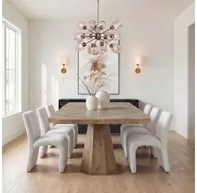 Kingsley Beige and Twine Upholstered Dining Chair