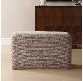 Fairmont Brown Upholstered Rectangular Ottoman
