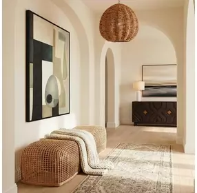 Langston Light Natural Accent Bench