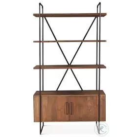 Halden Pecan Brown 46" Bookshelf