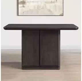Oakley Black 60" Rectangular Counter Height Table with Storage