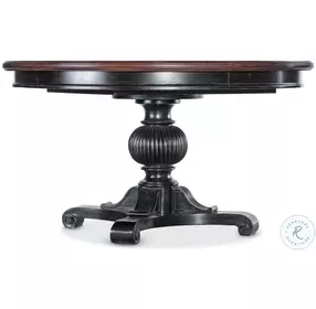 Charleston Brown And Black 74" Extendable Dining Room Set