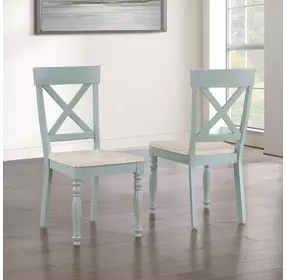 Darcy Green Side Chair Set of 2