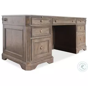 Sutter Distressed Medium Clear Oak Junior Executive Home Office Set