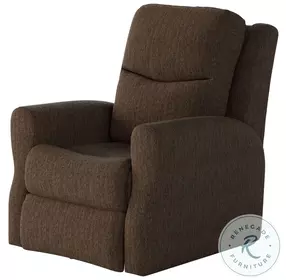 Fame Berber Walnut Power Headrest Rocker Recliner