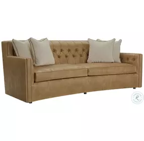 Candace Tan Leather Living Room Set