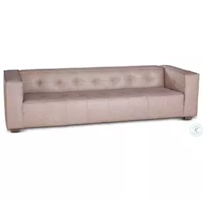 Portia Vintage Cream Italian Leather Sofa