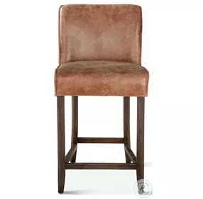 Avery Tan Leather Counter Height Stool