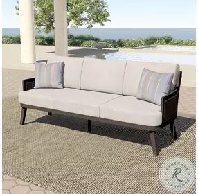 Genova Light Gray Outdoor Patio Living Room Set