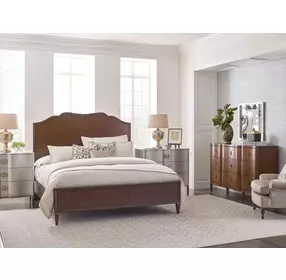 Vantage Warm Brown 9 Drawer Tourmaline Richmond Dresser with Rectangular Landscape Mirror