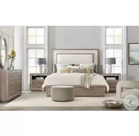 Serenity Gray Washed Oak And Textured Light Gray Five Drawer Chest