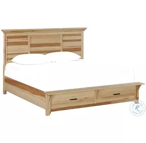 Gallagher Natural Hickory Storage Platform Bedroom Set