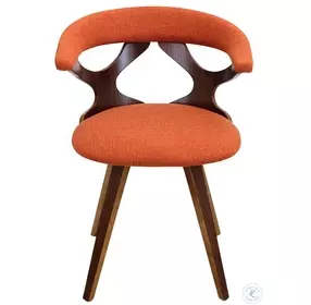 Gardenia Walnut And Orange Chair