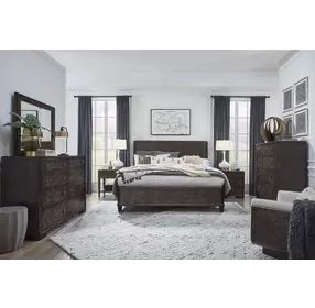 Timberlyn Espresso King Panel Bed