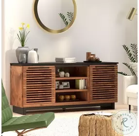 Graceland Black And Bourbon 63" TV Stand