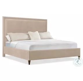 Auburn Liber Oat Upholstered Panel Bedroom Set