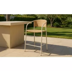 Zola Natural Outdoor Counter Height Chair