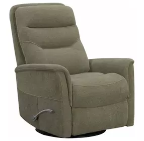 Dualis Snazzy Olive Manual Swivel Glider Recliner