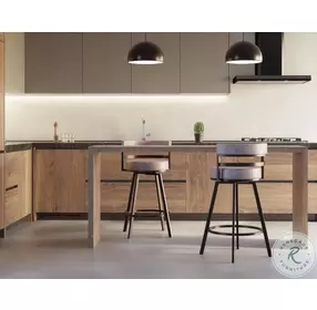 Gene Gray Swivel Counter Height Stool