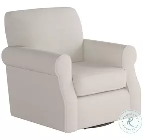 Truth or Dare Off White Salt Swivel Chair