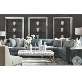 Arctic Clear And Polished Stainless Steel End Table