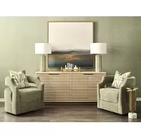 Giovanni Light Cerused Oak 4 Door Buffet