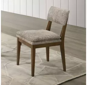 Miller Walnut Upholstered Side Chair